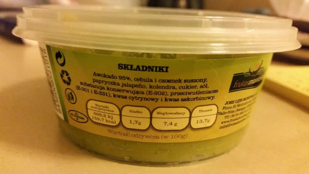 Czy guacamole z Biedronki jest zdrowe? Sprawdź skład i właściwości Czy guacamole z Biedronki jest zdrowe? Sprawdź skład i właściwości