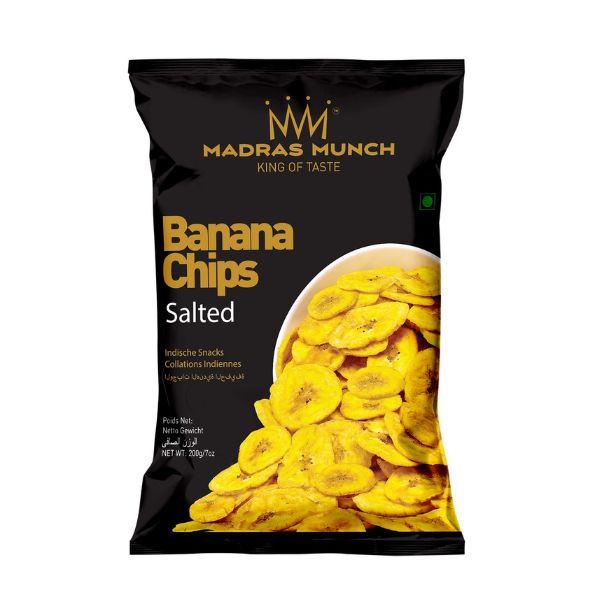 Madras Munchies - Chipsy Bananowe - Sól 20g