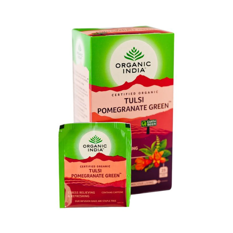 Organic India Tulsi Pomegranate Green Tea